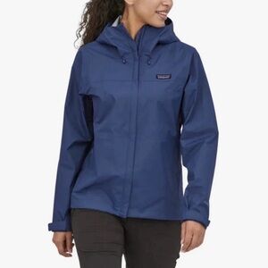 Patagonia Torrentshell 3L Rain Jacket Women's Size XS H2NO Sound Blue Packable